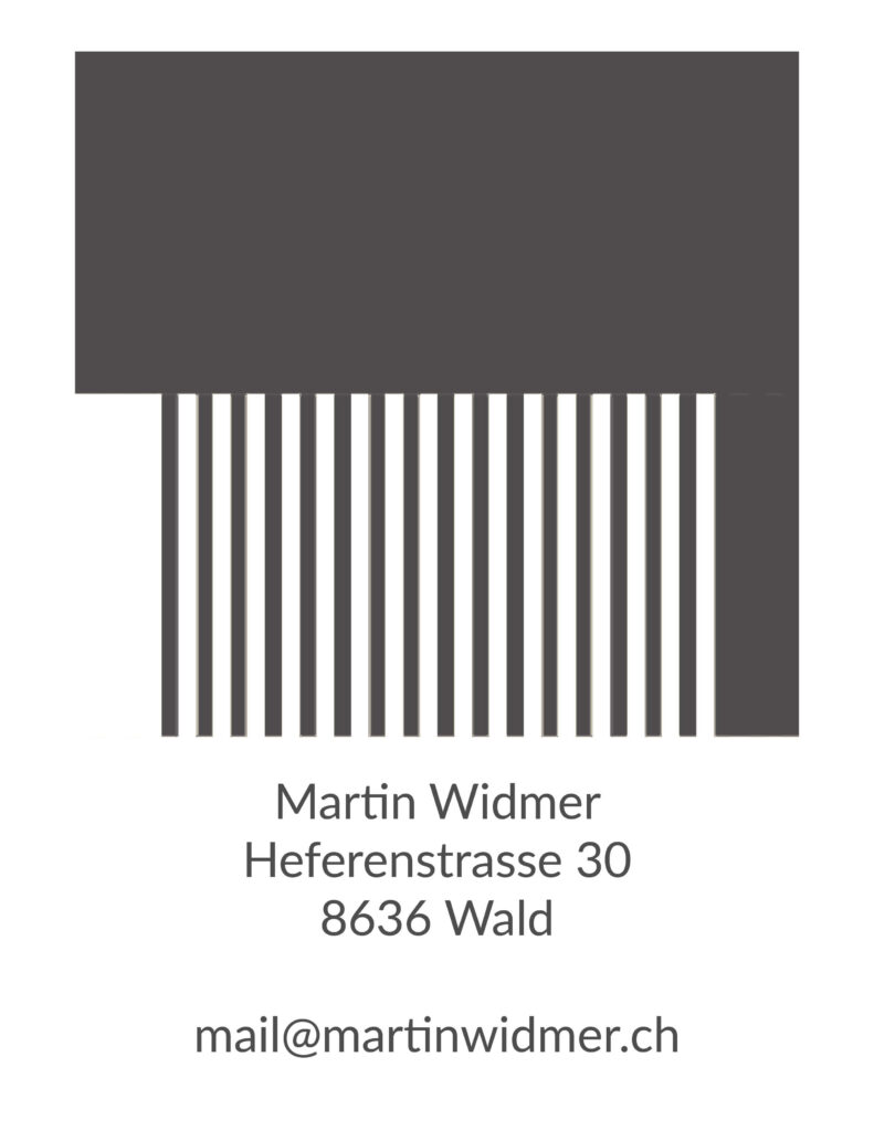 visitenkarte mit kontaktdaten von martin widmer