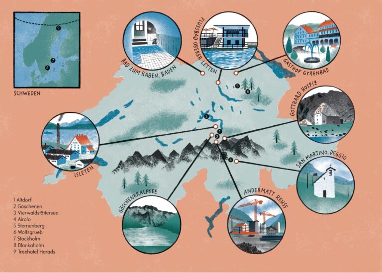karte von schauplätzen Finsternis am Vierwaldstättersee